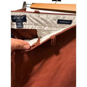 J.Crew Men's Slim Fit Chino Pants Red Size 36x32 Straight Leg Casual